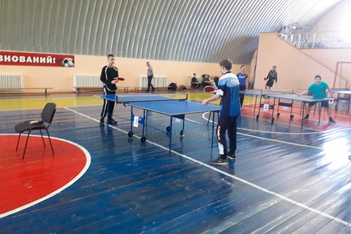 зональные соревнования областной спартакиады по настольному теннису